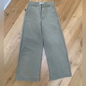 Buck Mason Olive Chino pants trouser wide leg